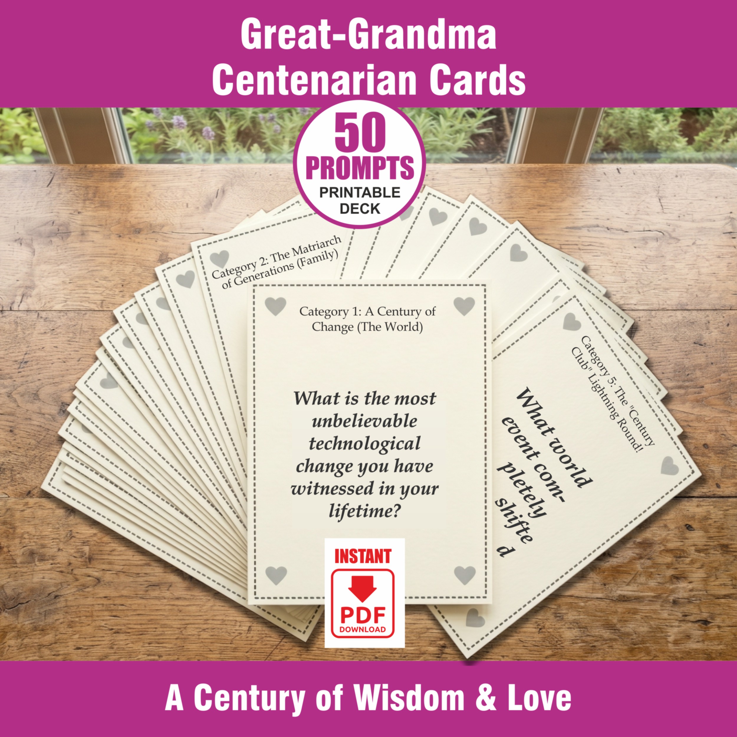 Great-Grandma Centenarian Cards